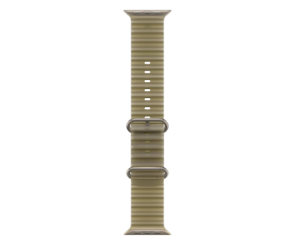 Pasek i akcesoria do zegarków Apple 49mm Translucent Kelp Ocean Band - Natural Titanium Finish